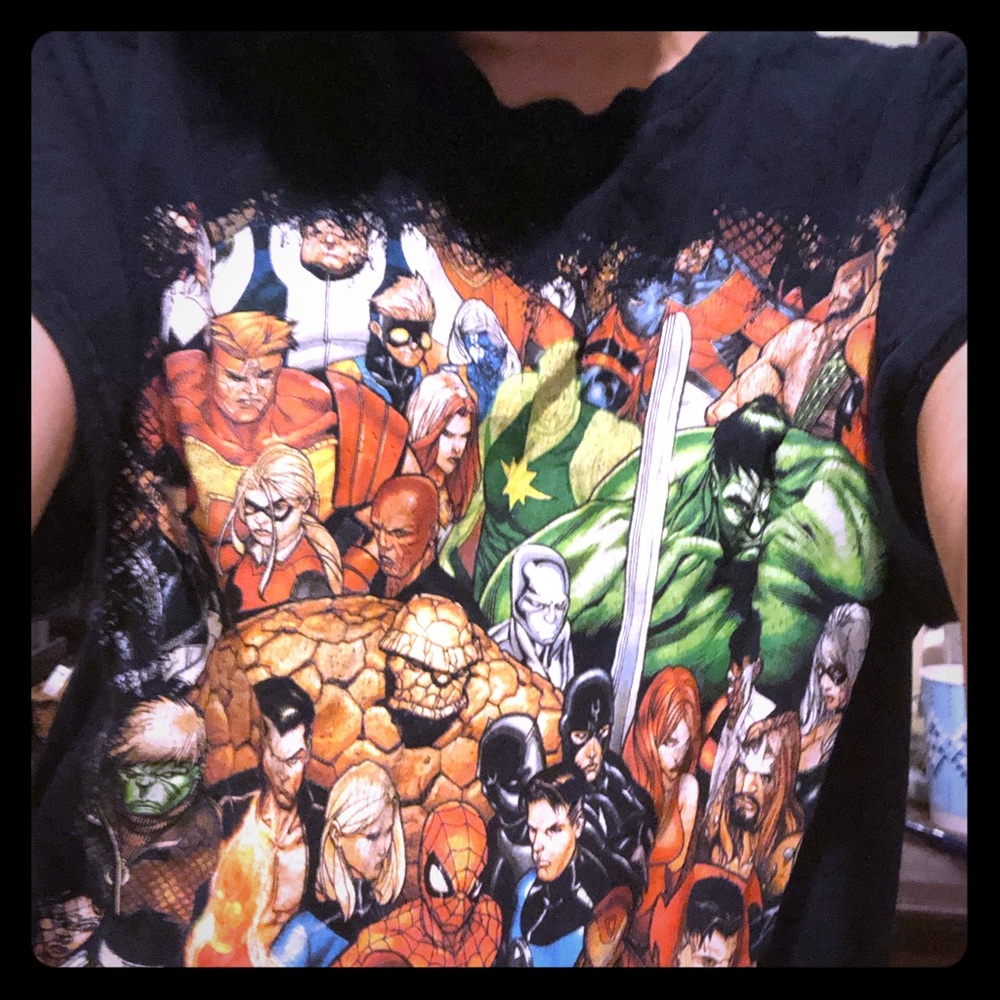 All marvel heros vintage collector t shirt m